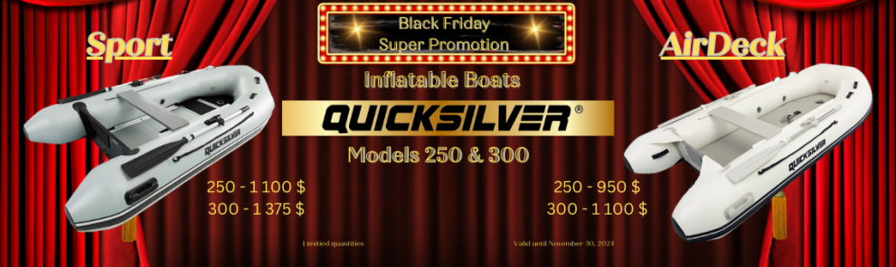 Black Friday Super Sale on Quicksilver boats